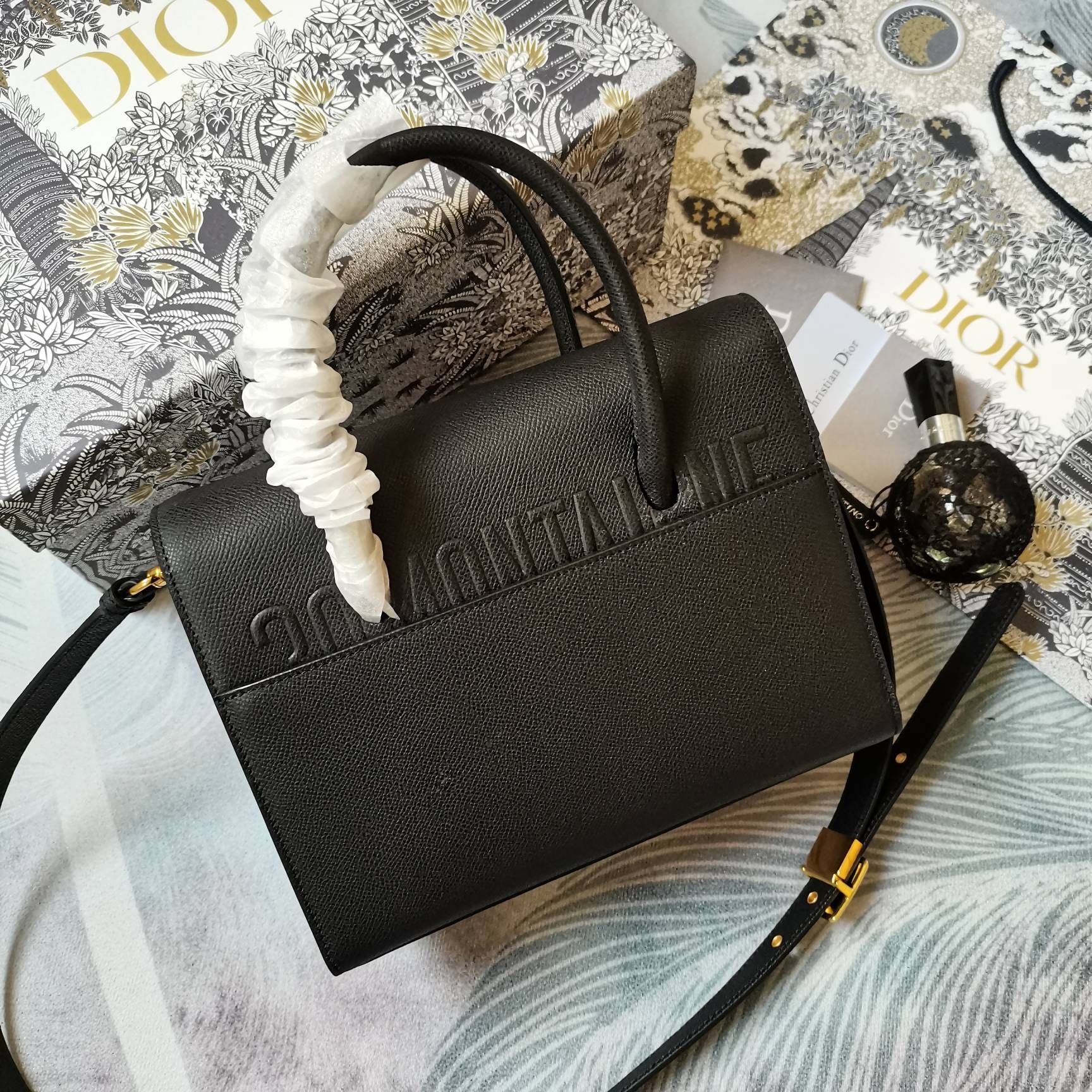 D*ior Bag Top Quality 25*19*12CM