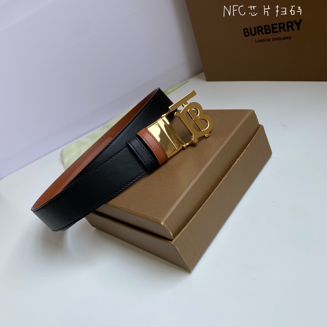 B*urberrry Belts Top Quality 35mm