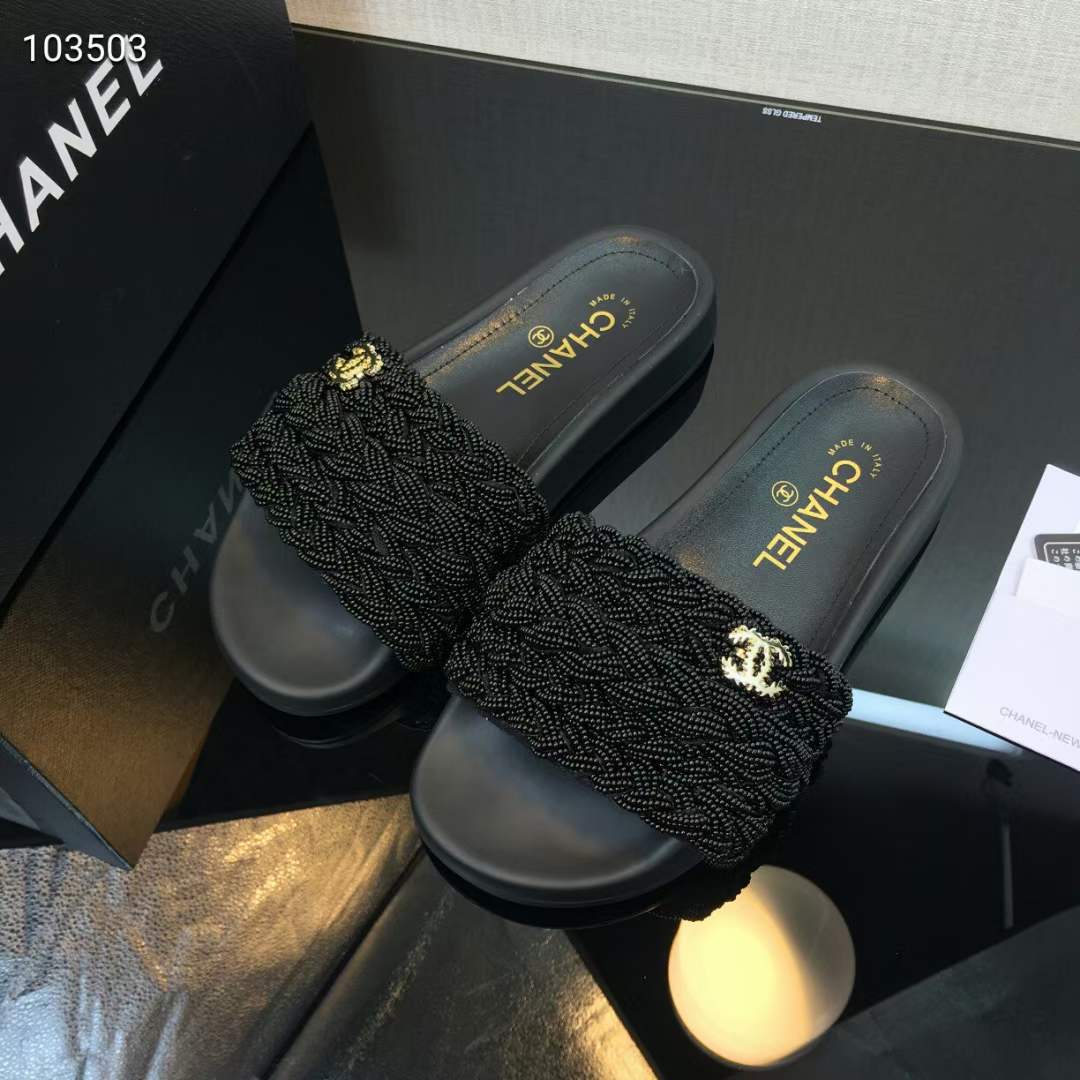 Women C*hanel Top Slippers