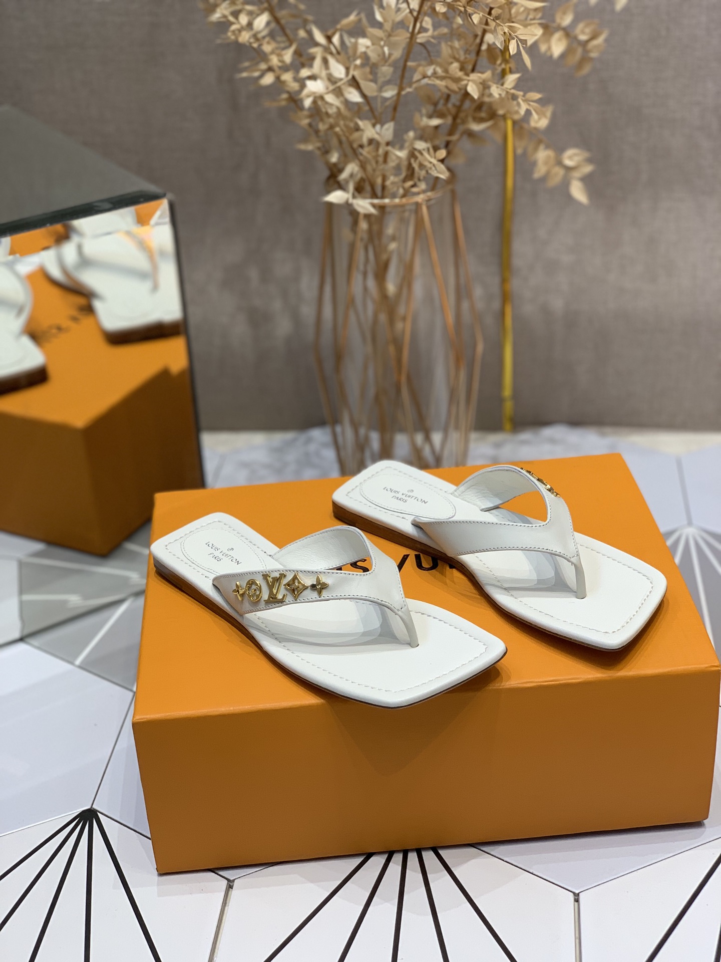Women L*ouis V*uitton Top Slippers