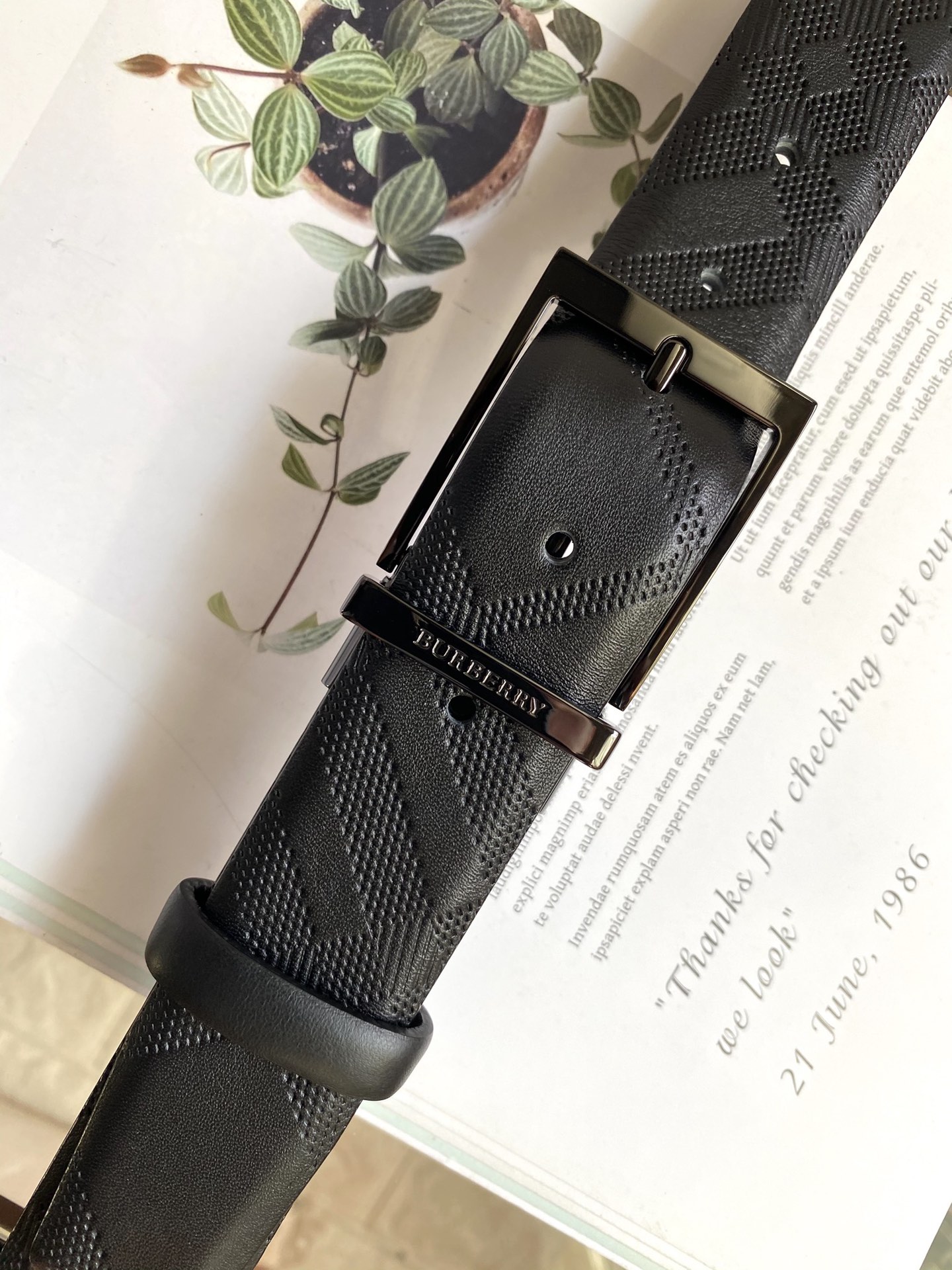 B*urberrry Belts Top Version 35MM