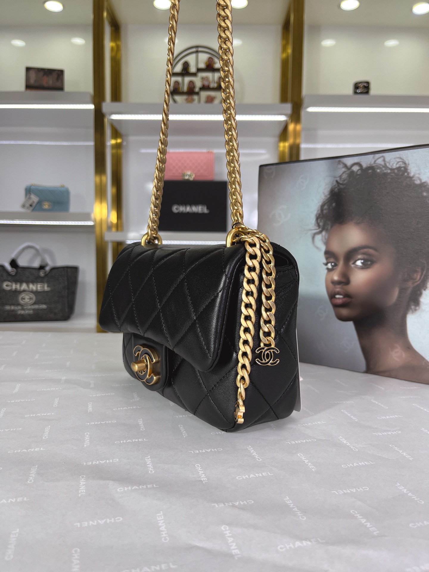 C*hanel Bag Top Quality 18.5*14*5*cm