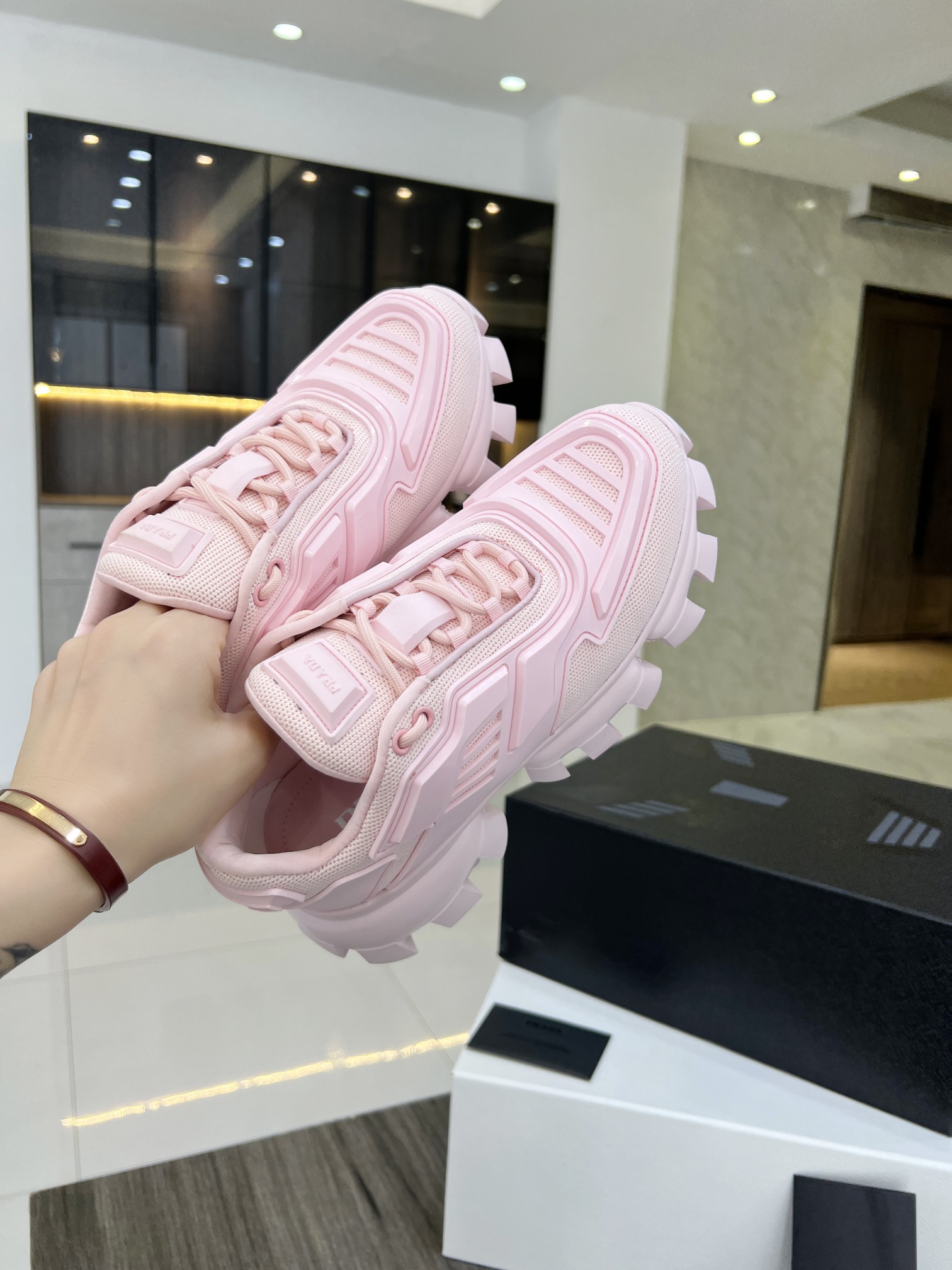 Men Women P*rada Top Sneaker