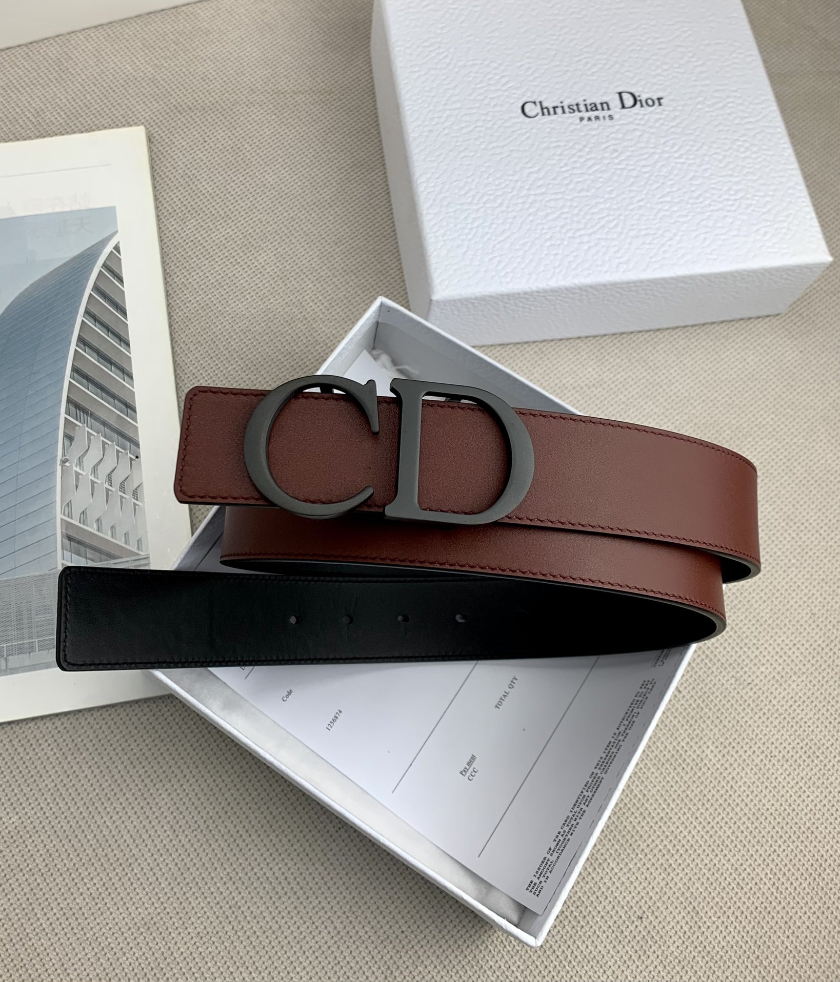 D*ior Belts Top Quality 35MM