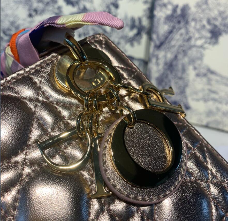 D*ior Top Bag 17*8*14cm