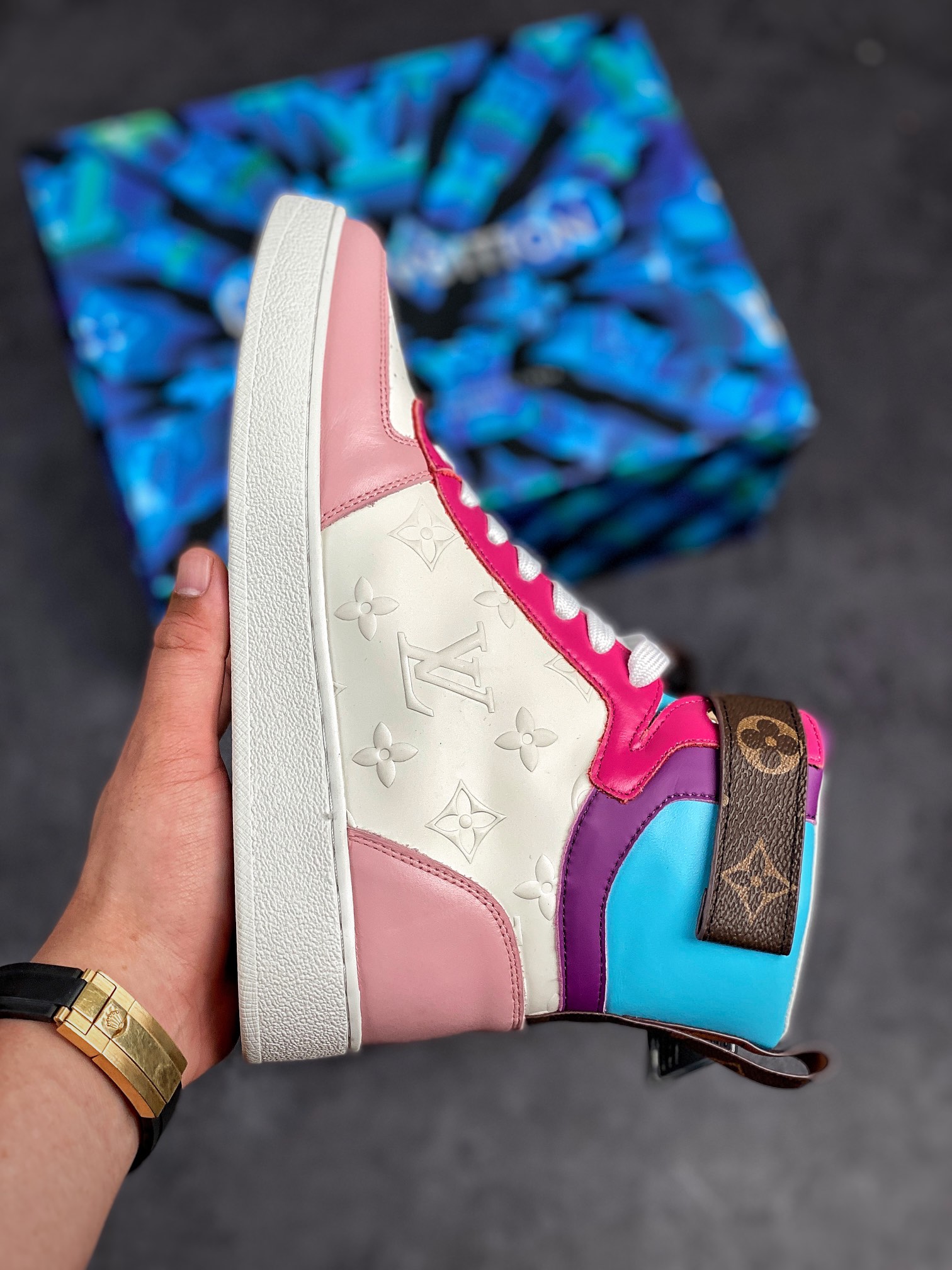 Men L*ouis V*uitton Top Sneaker