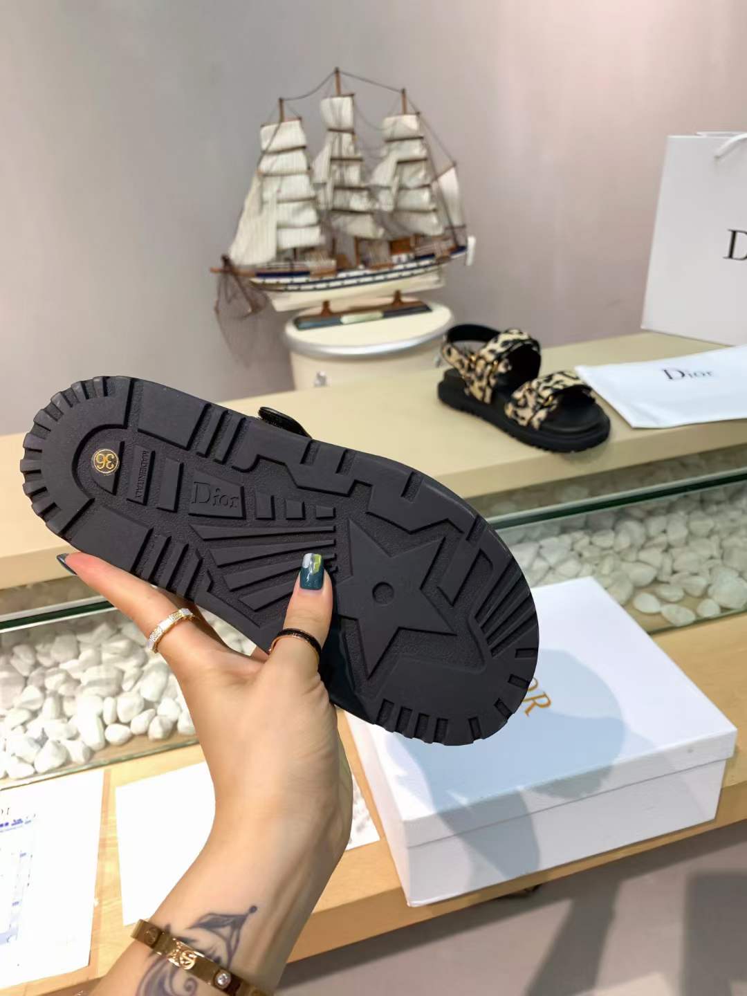 Women D*ior Top Sandals