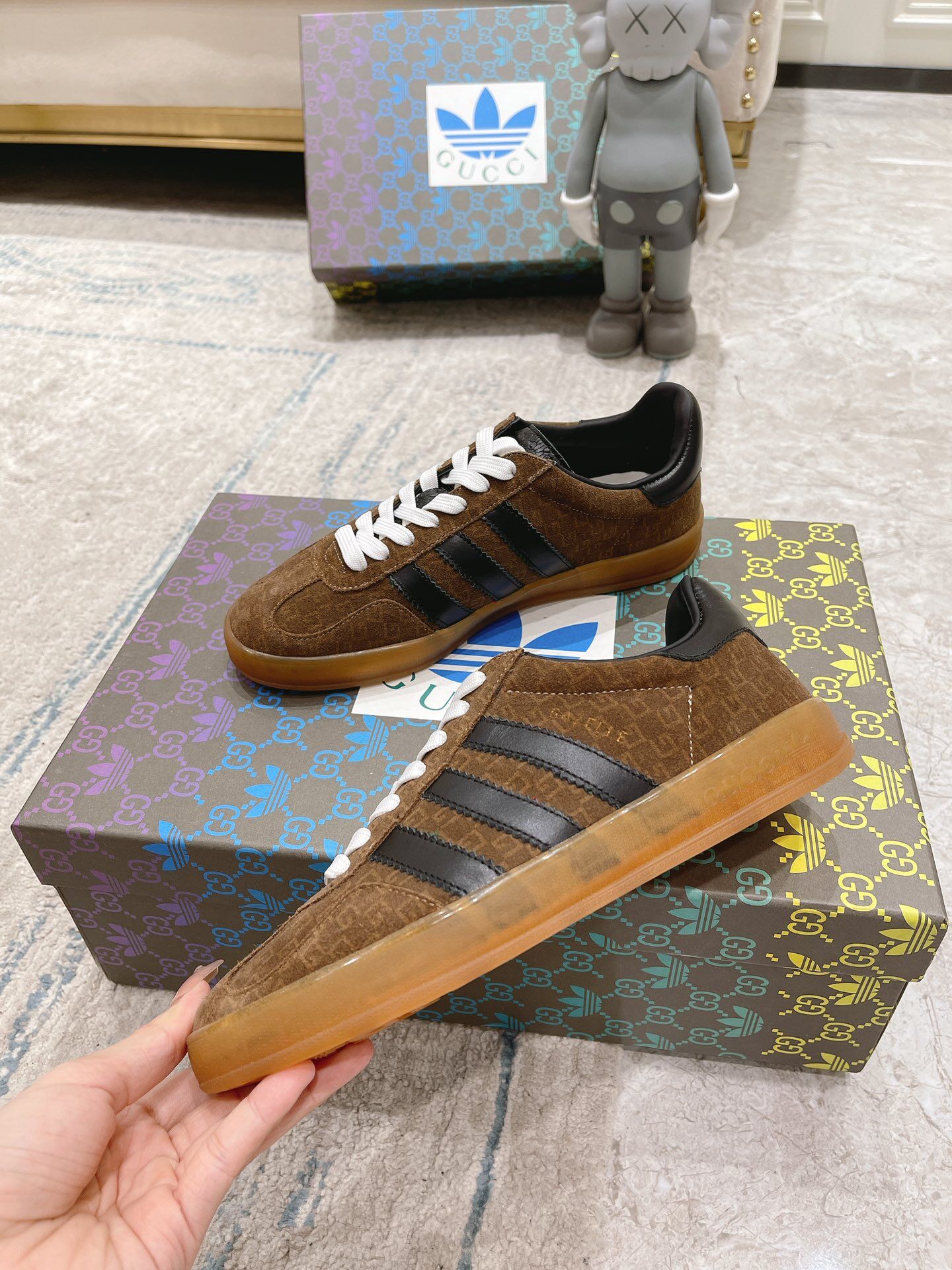 Men G*ucci A*didas Top Sneaker