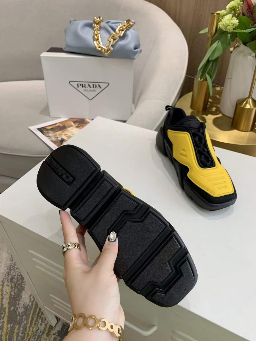 Mens Women P*rada Top Sneakers