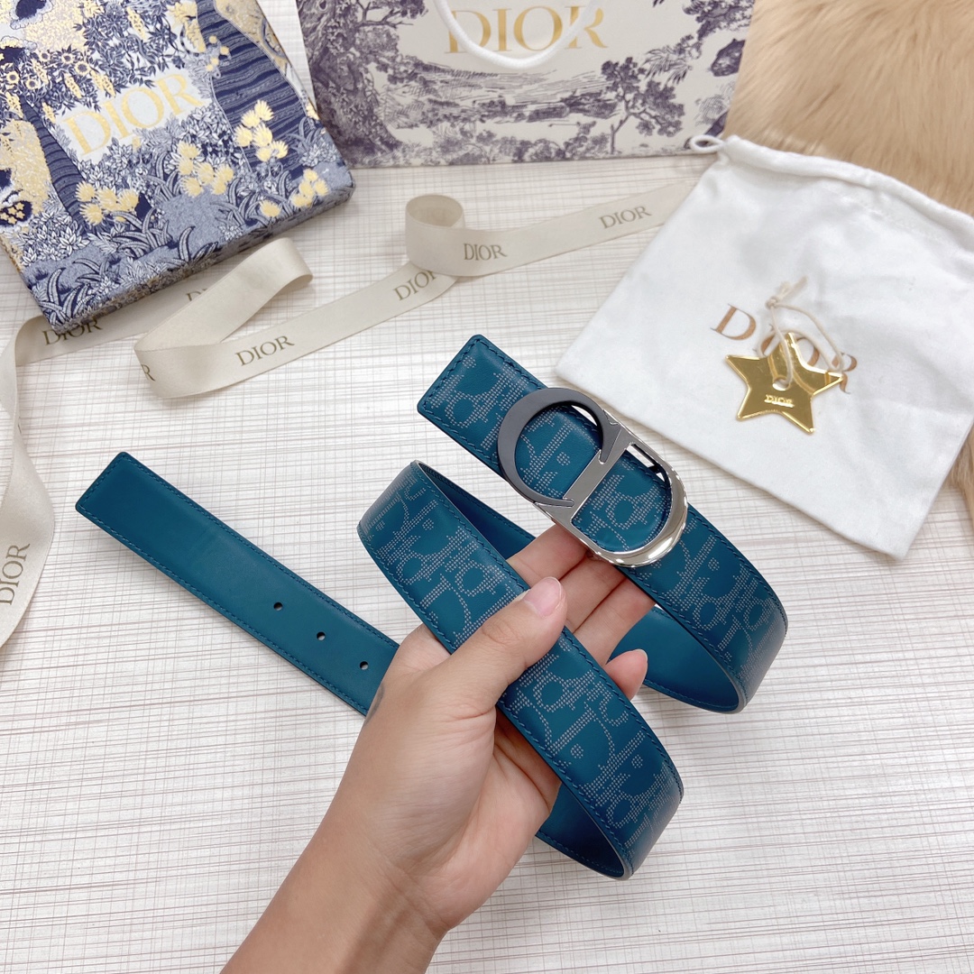 D*ior Belts Top Quality 34MM