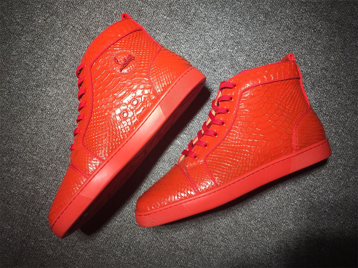 C*ristian L*uboutin Python Sneaker