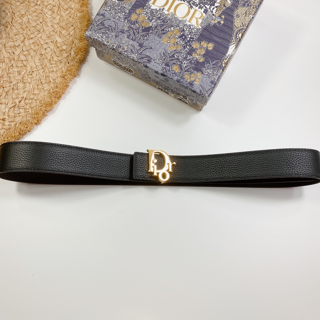 D*ior Belts Top Quality 34MM