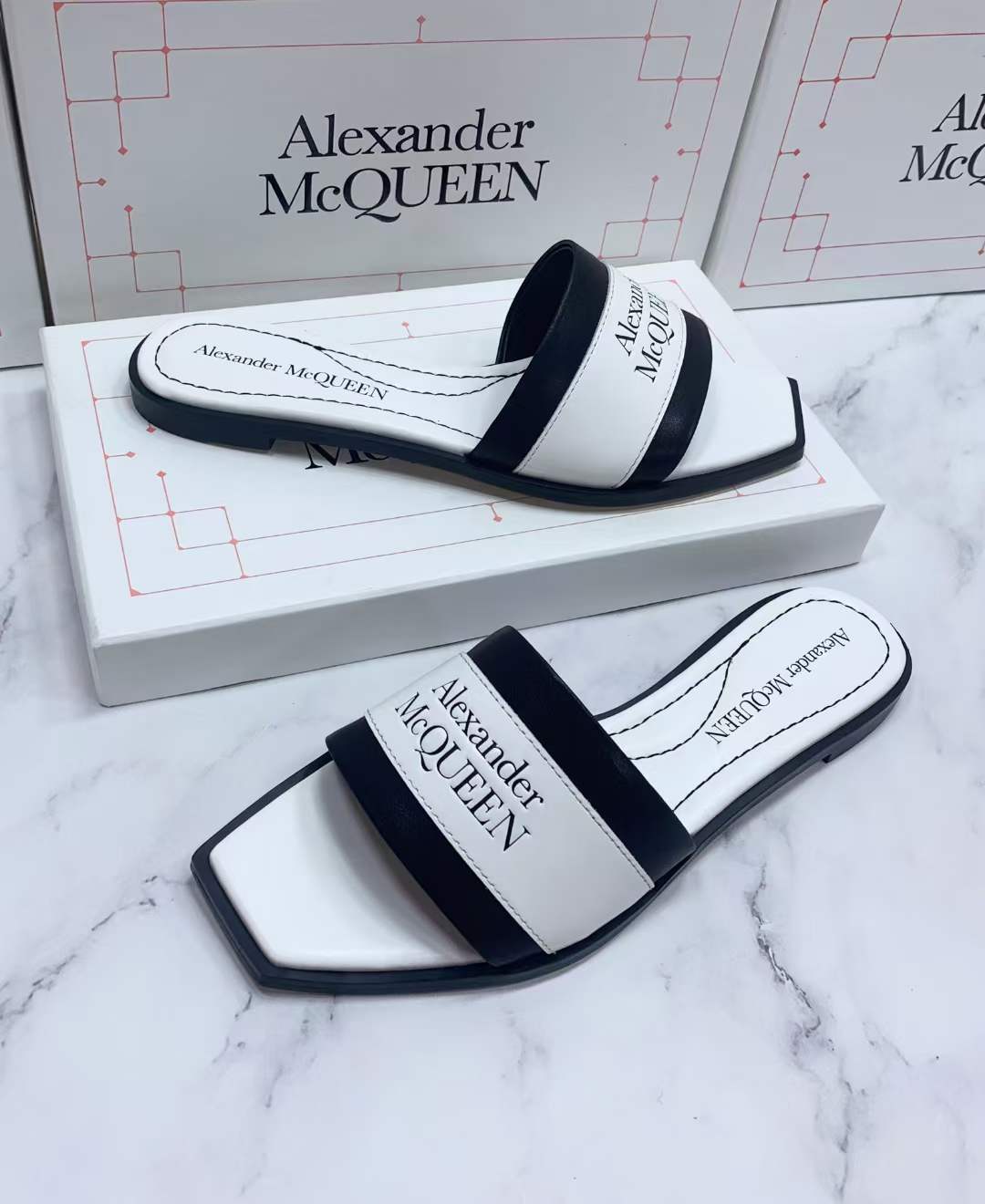 Women A*lexander M*cqueen Top Sandals