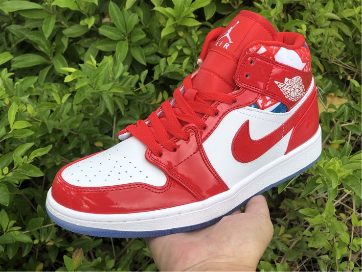 Air Jordan 1 Mid Red Patent 2021 DC7294-600