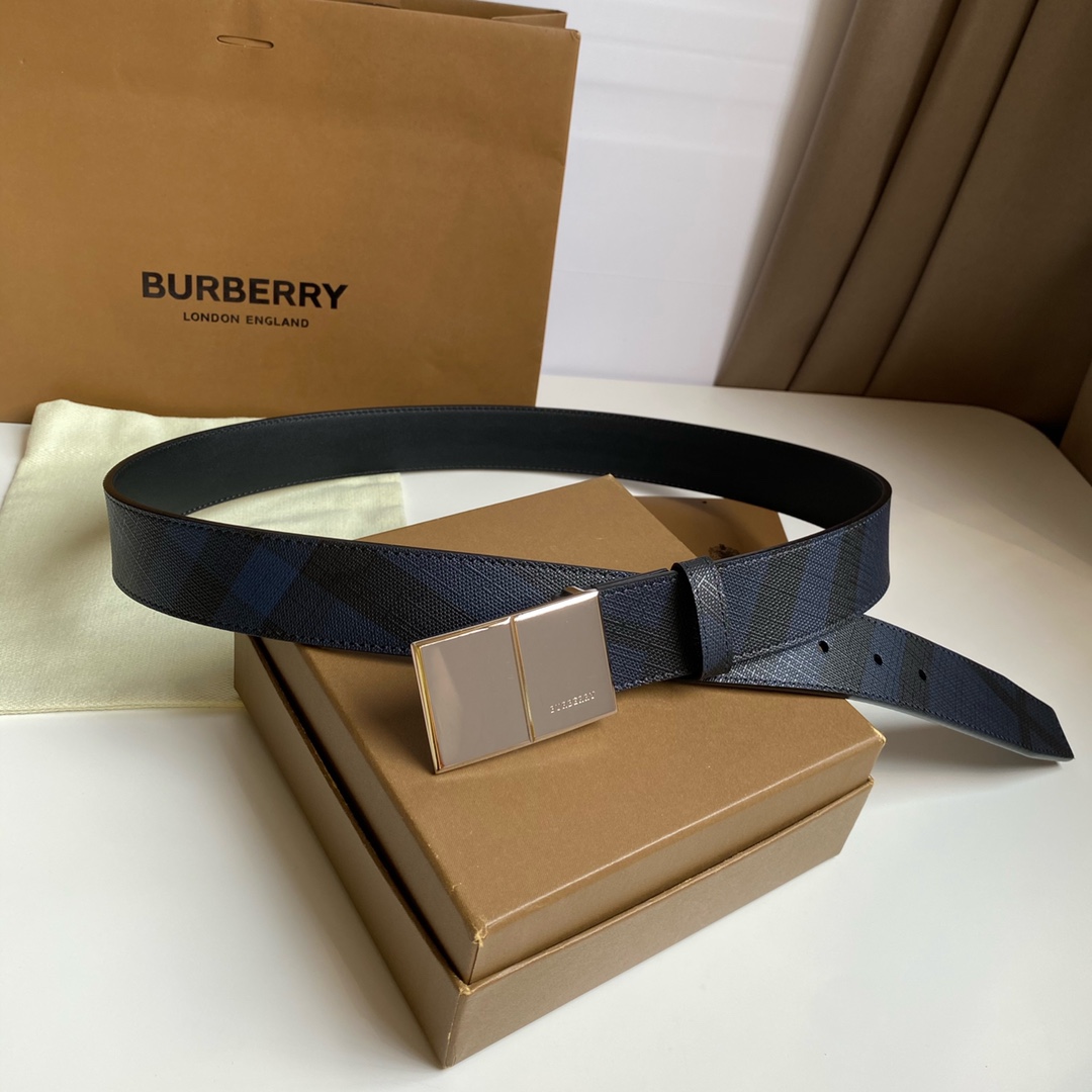 B*urberrry Belts Top Quality 35mm