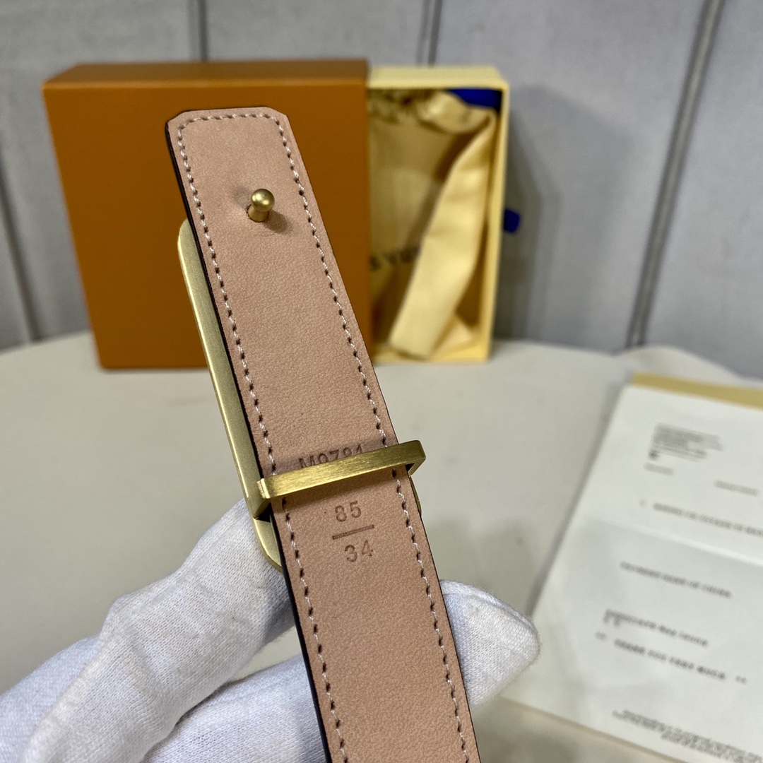 L*ouis V*uitton Belts Top Quality 25MM