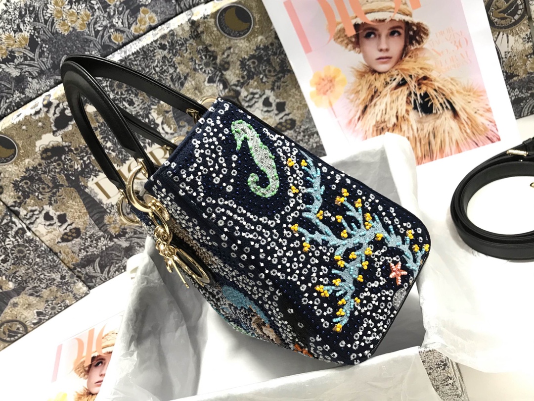 D*ior Top Bag 24*20*11cm