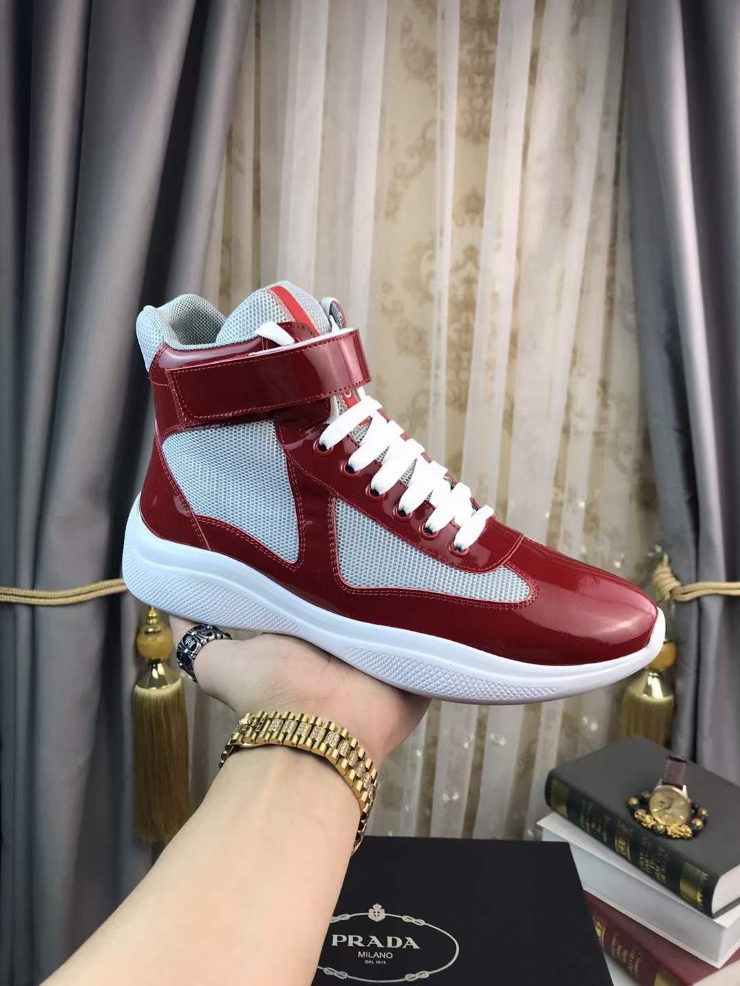 Men P*rada Top Sneakers