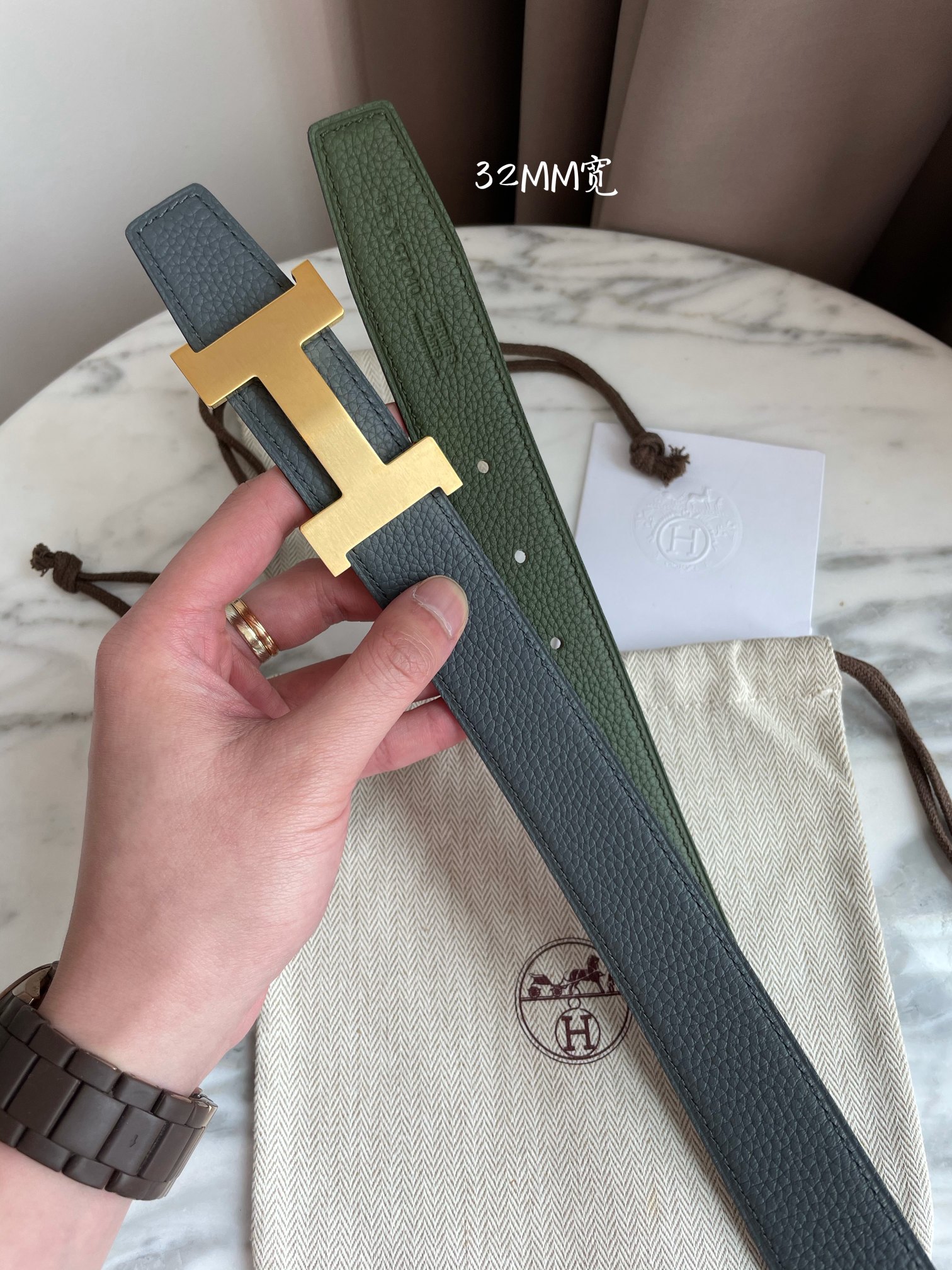 H*ermes Belts Top Quality 32mm