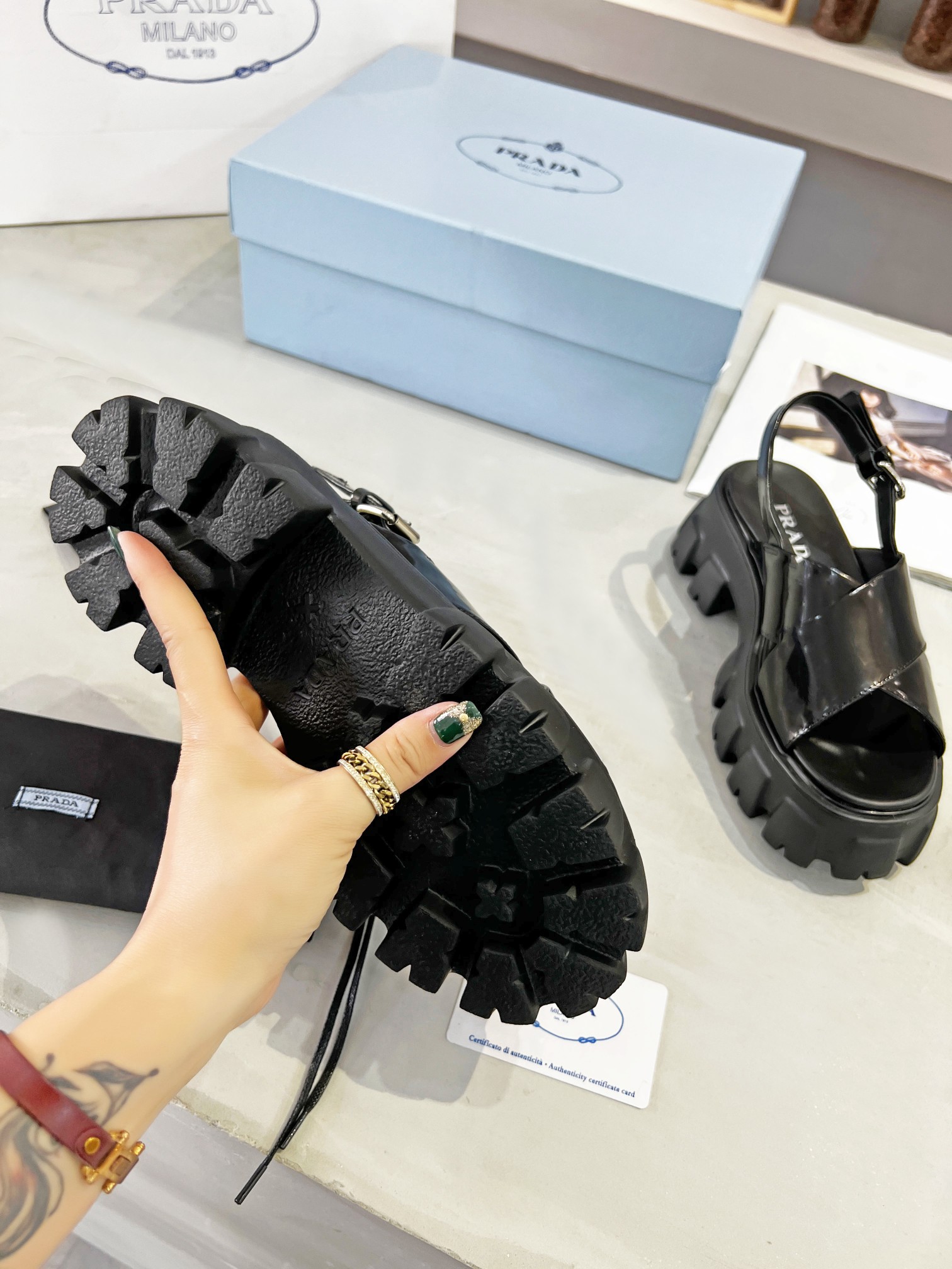 Women P*rada Top Quality Sandals