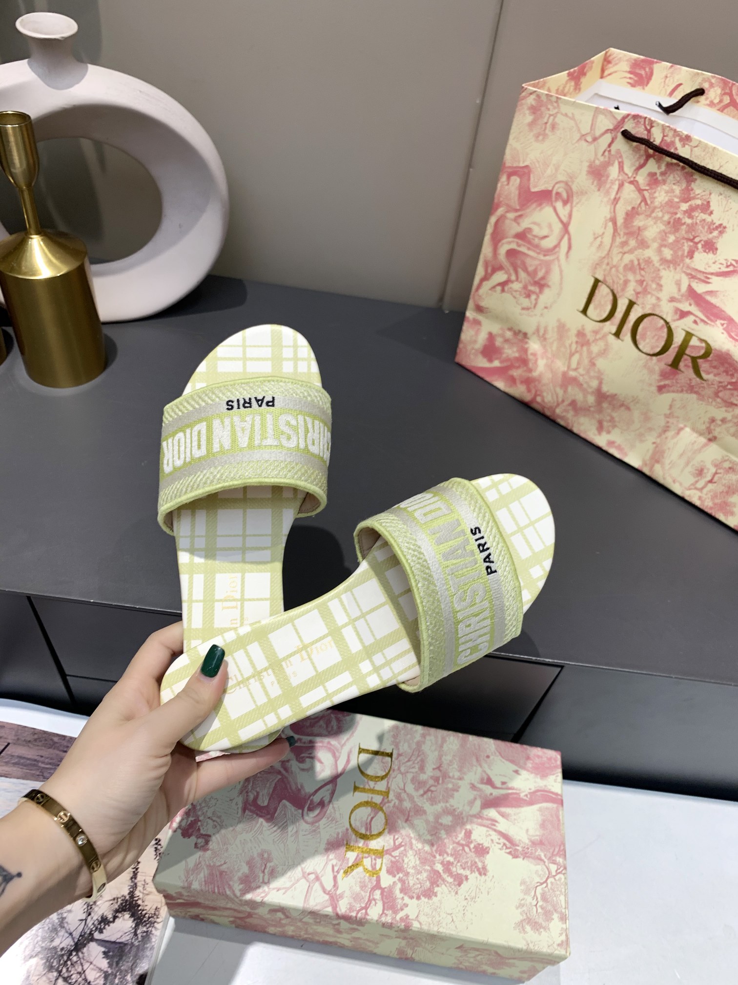 Women D*ior Top Sandals