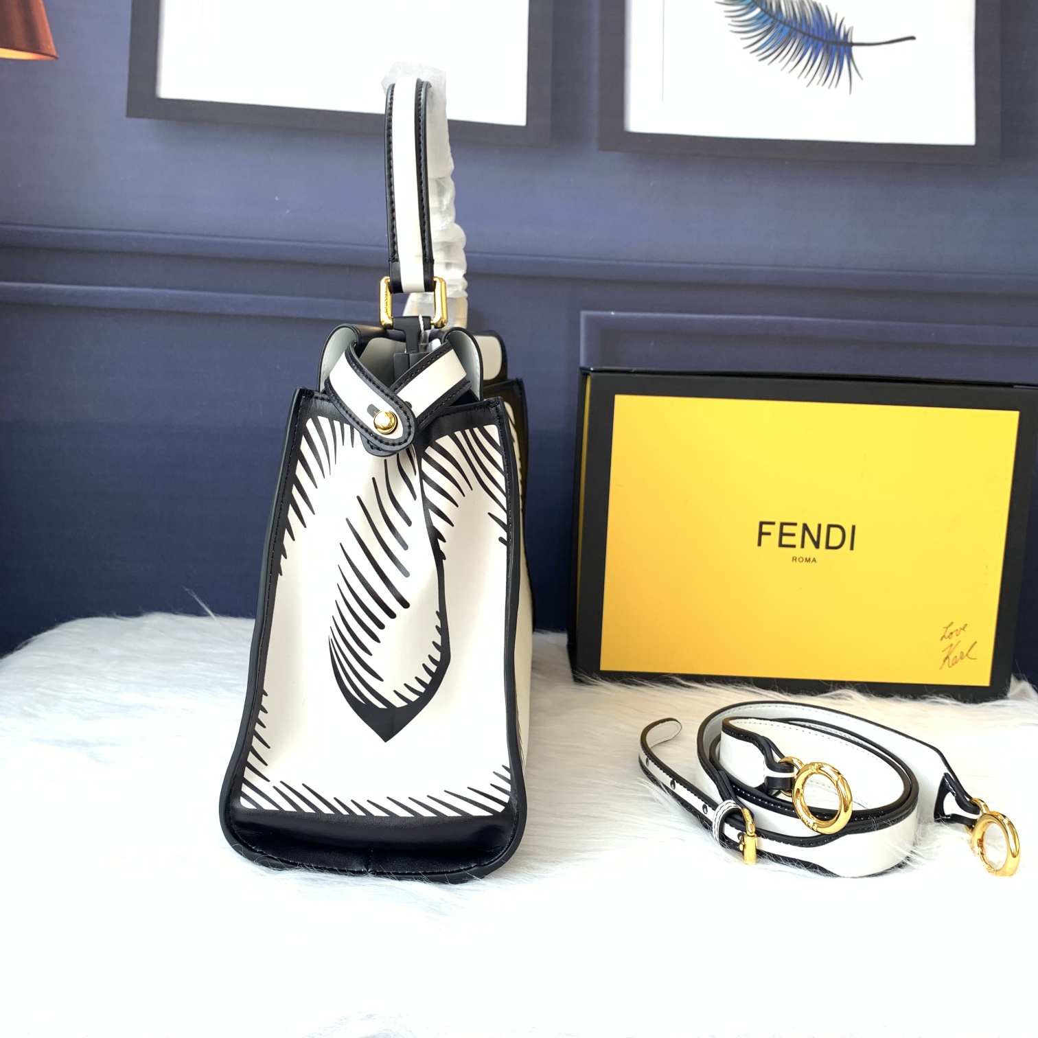 F*endi Top Bag 33*26*12cm