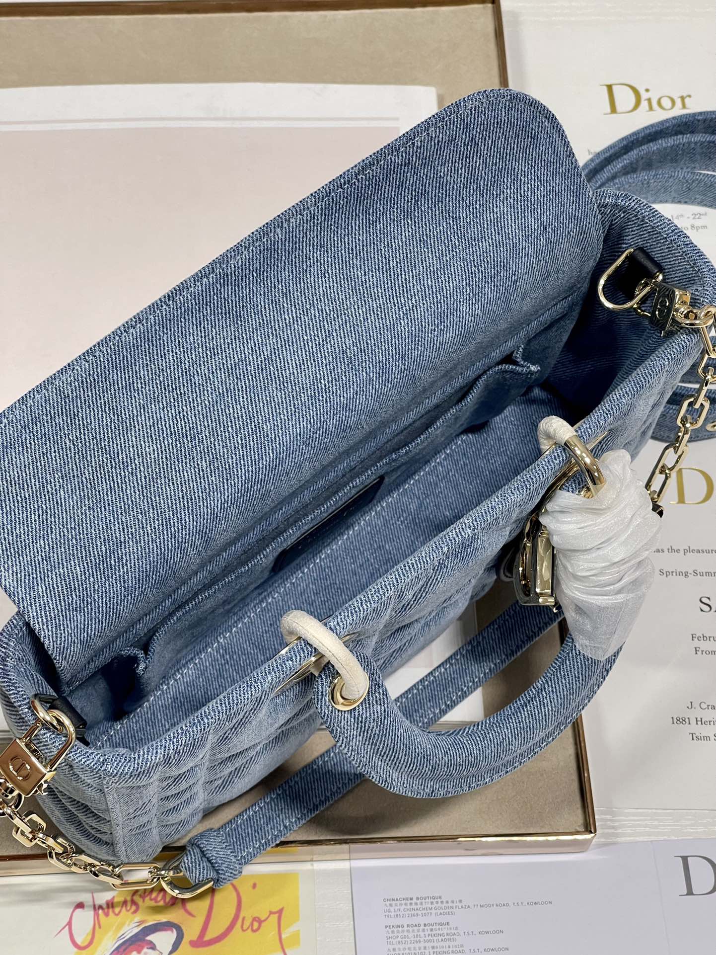 D*ior Bag Top Quality 26*6*14cm