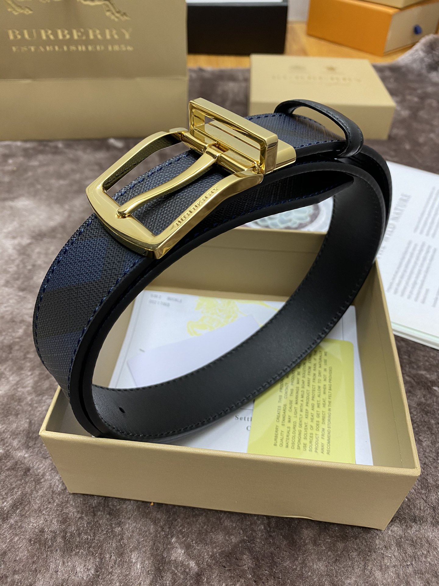 B*urberrry Belts Top Quality 35MM