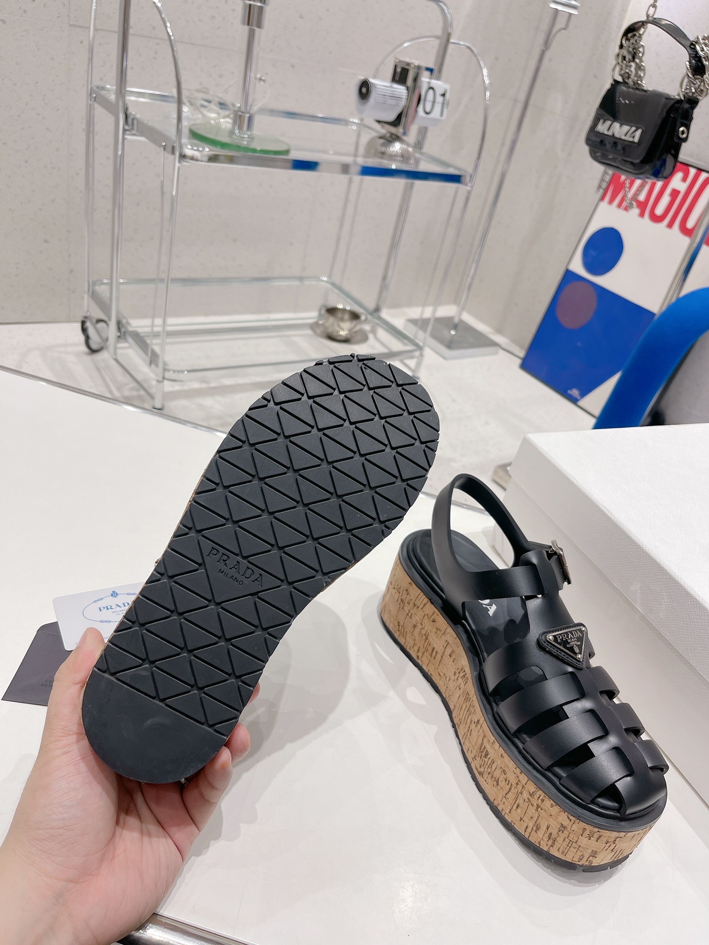 Women P*rada Top Quality Sandals