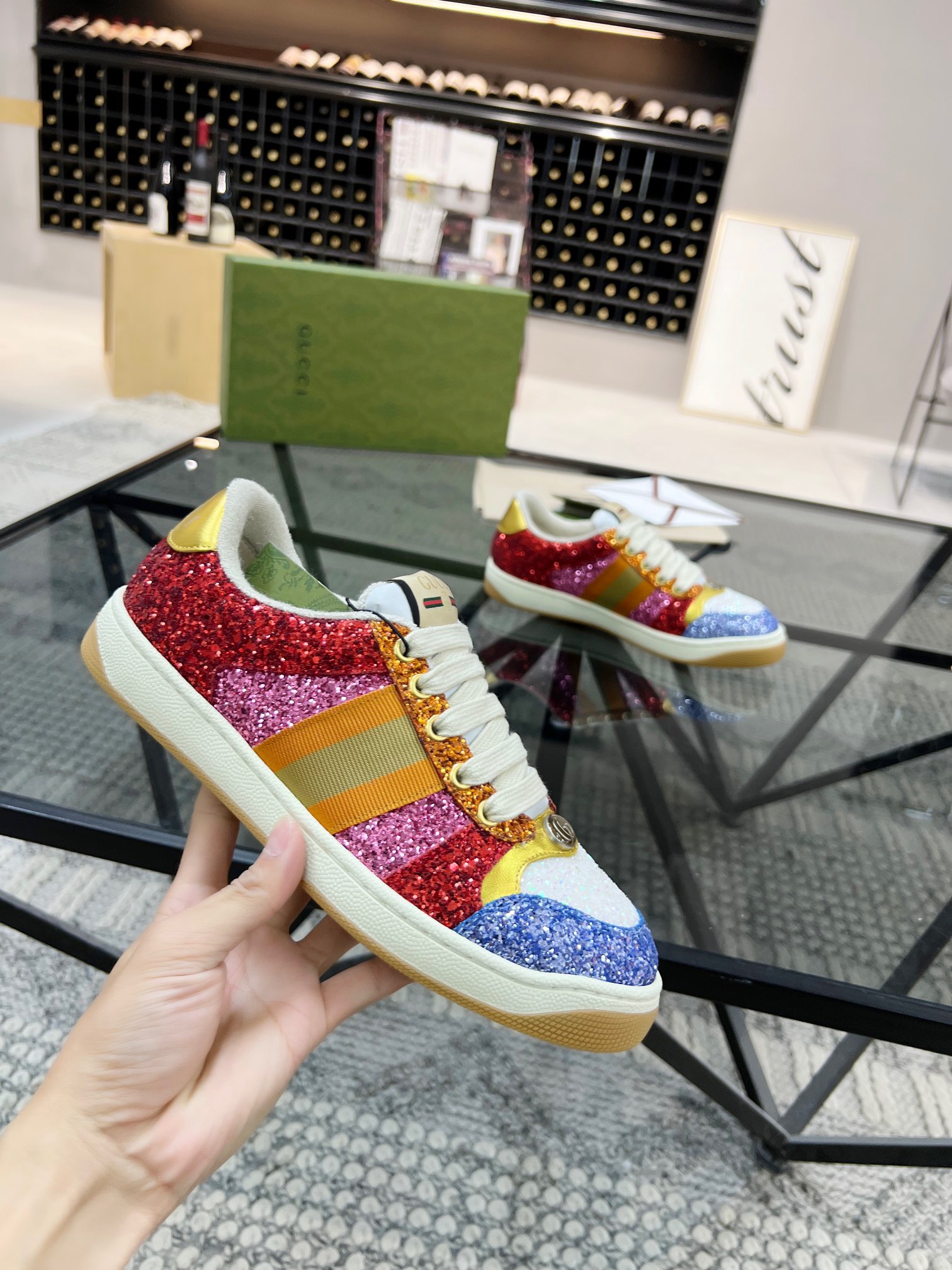 Men Women G*ucci Top Sneaker