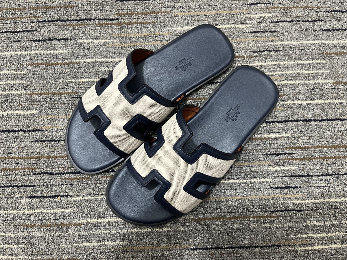 Women H*ermes Top Slippers