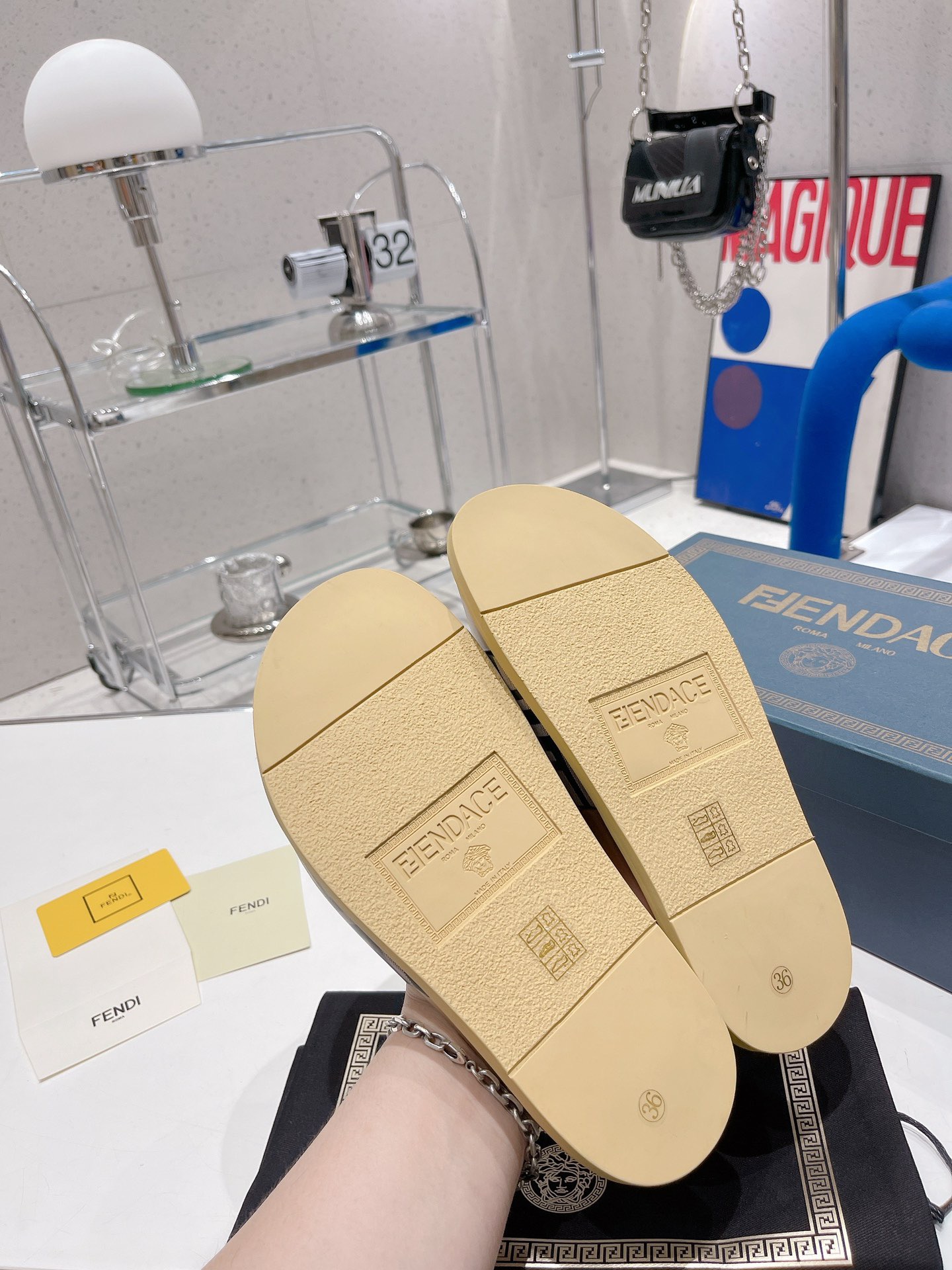 Men Women V*ersace Top slippers