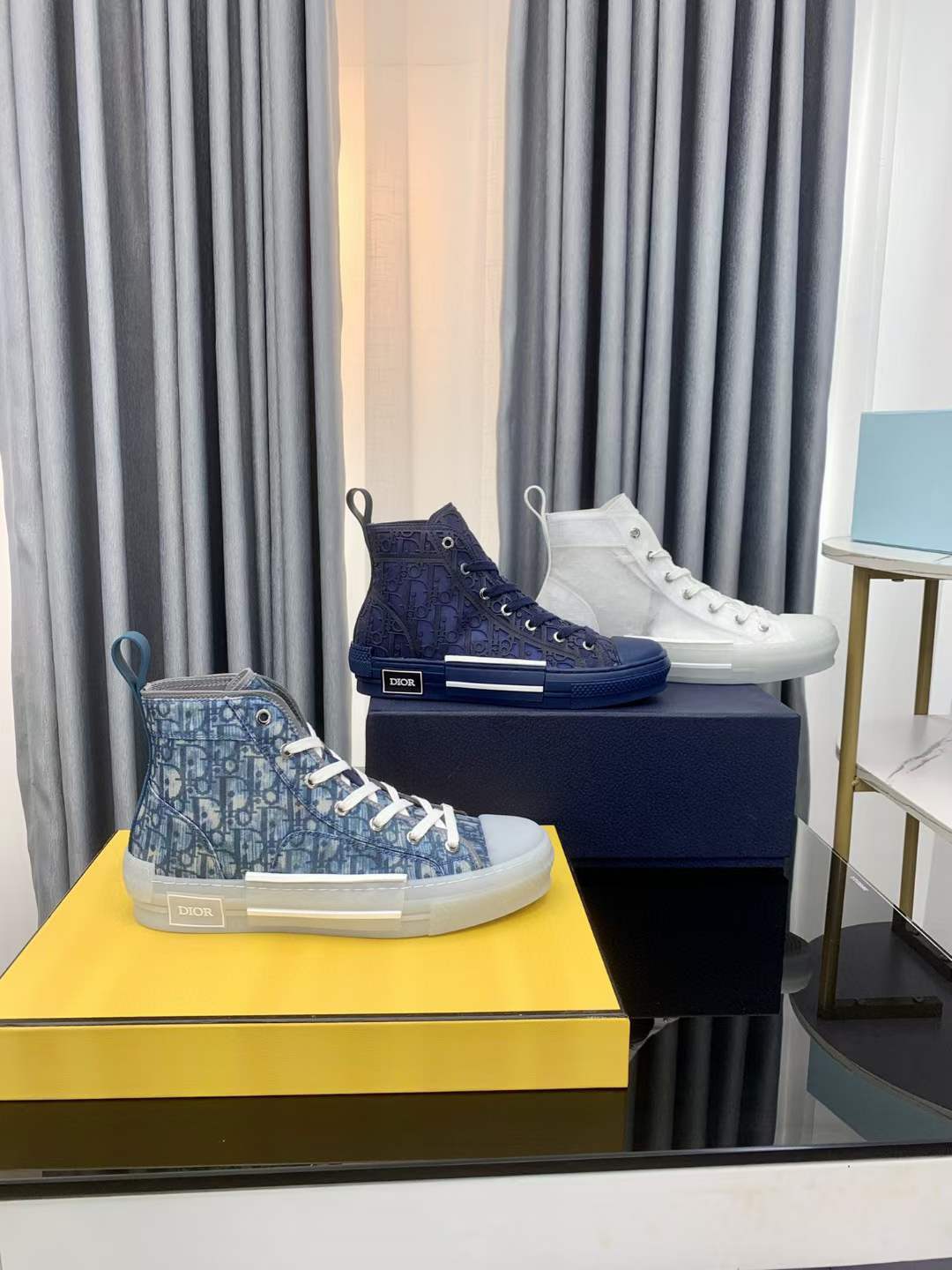 Men Women D*ior Top Sneakers