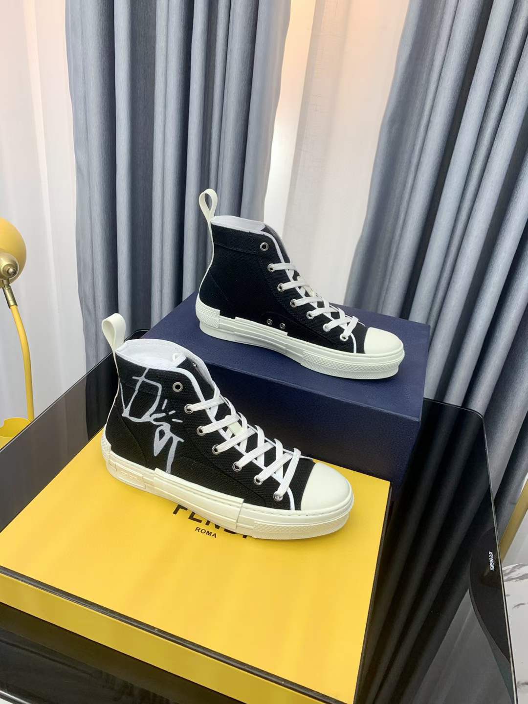 Men Women D*ior Top Sneakers