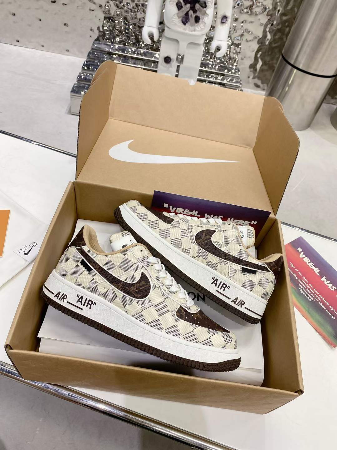 from Men Women L*ouis V*uitton x NIKE Air force1 22ss