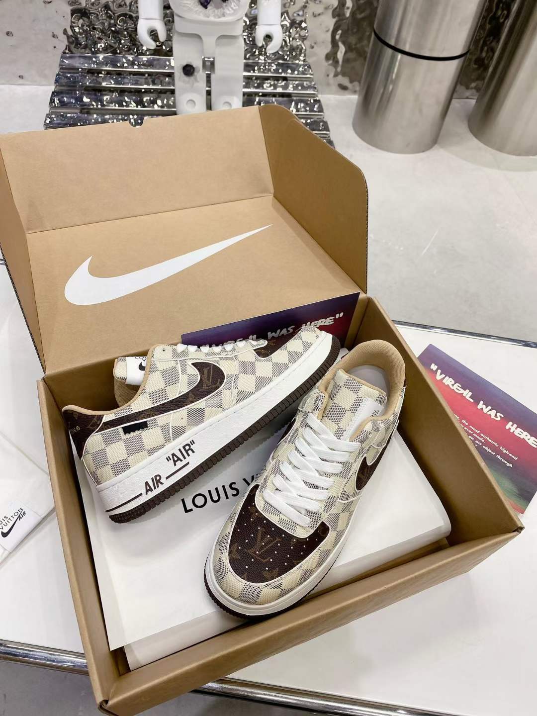 from Men Women L*ouis V*uitton x NIKE Air force1 22ss