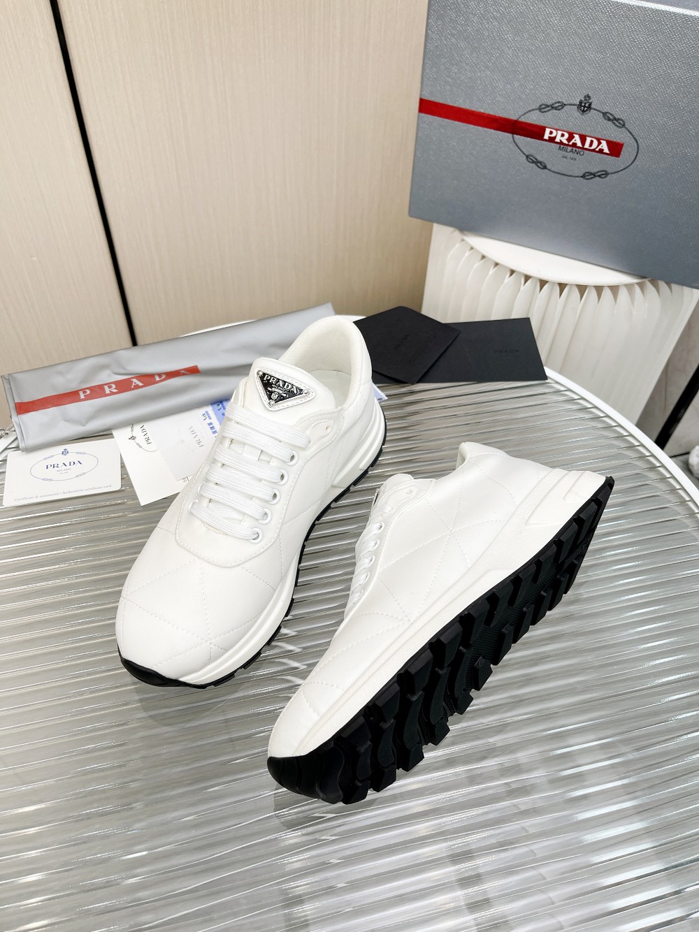 Men P*rada Top Sneaker （ ）