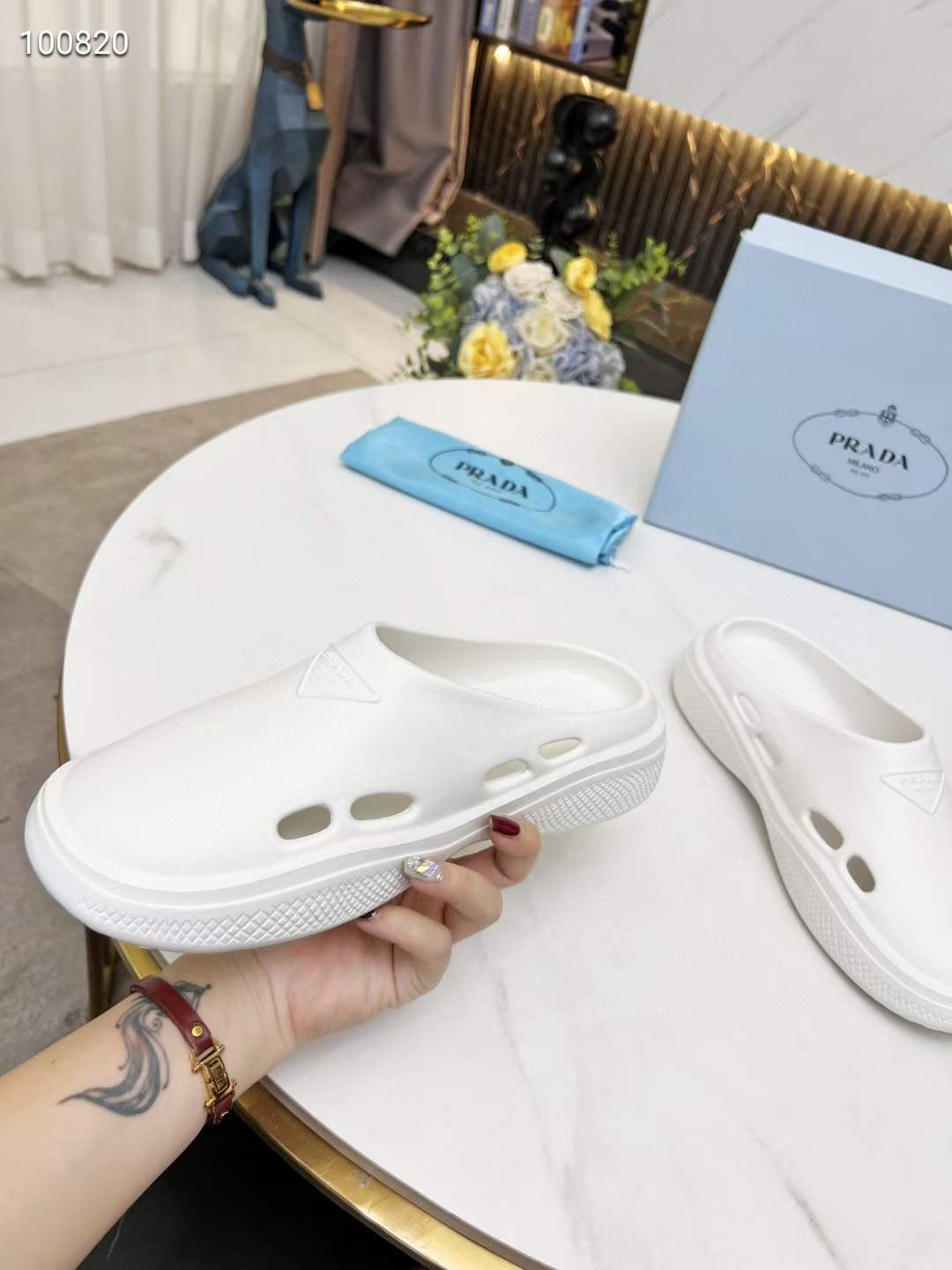 Men Women P*rada Top Slippers （ ）