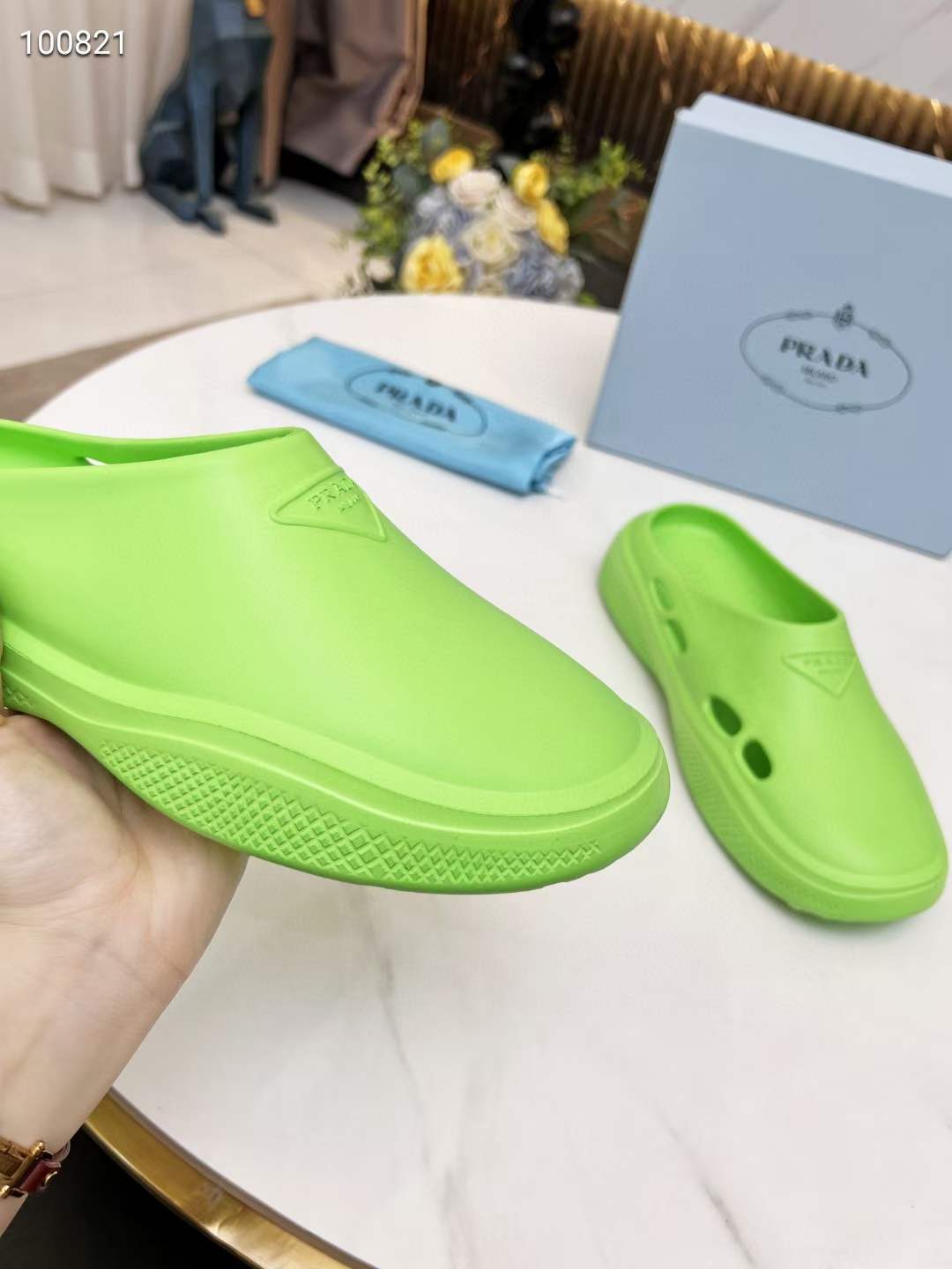 Men Women P*rada Top Slippers ( )