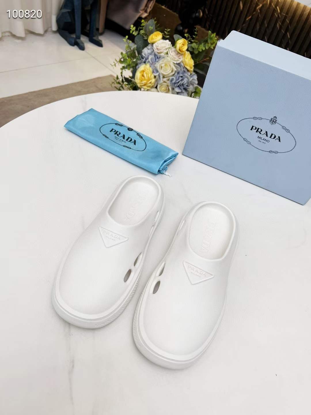 Men Women P*rada Top Slippers （ ）