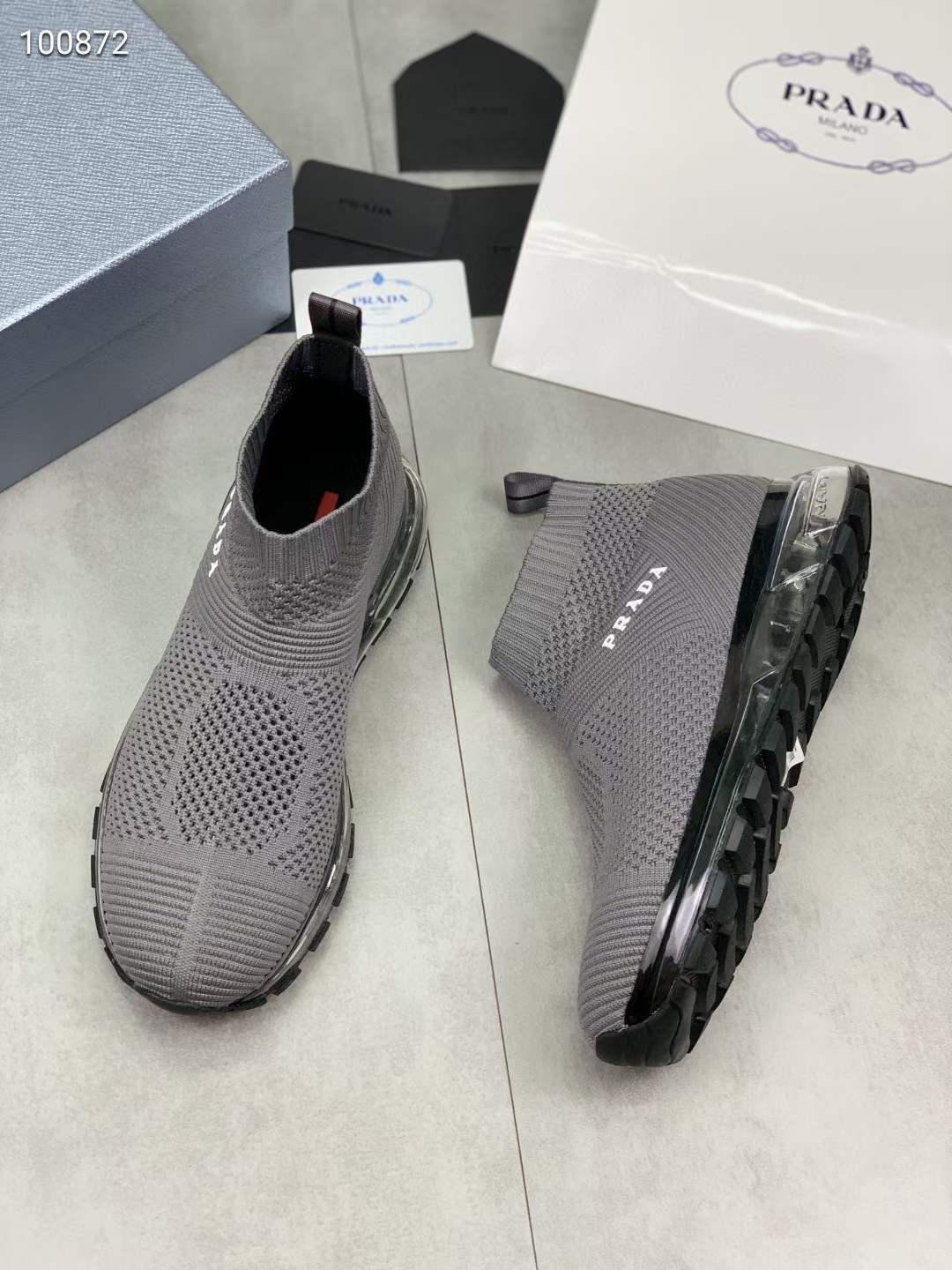 Men P*rada Top Sneakers