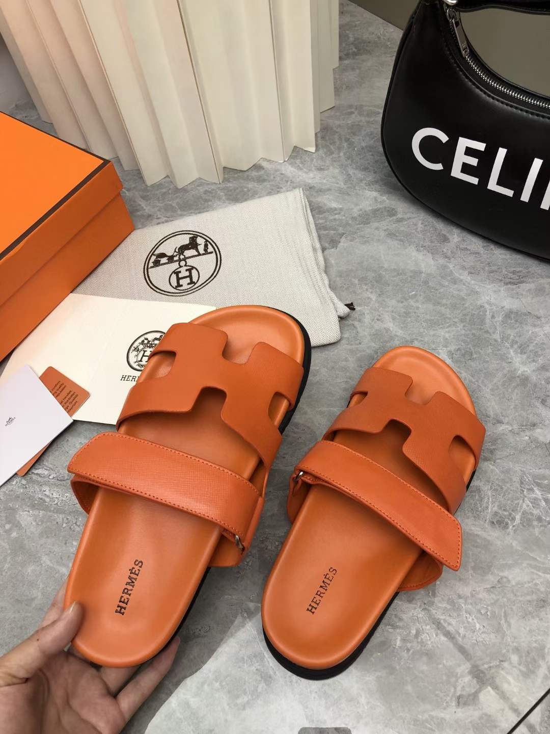 Men Women H*ermes Top Sandals