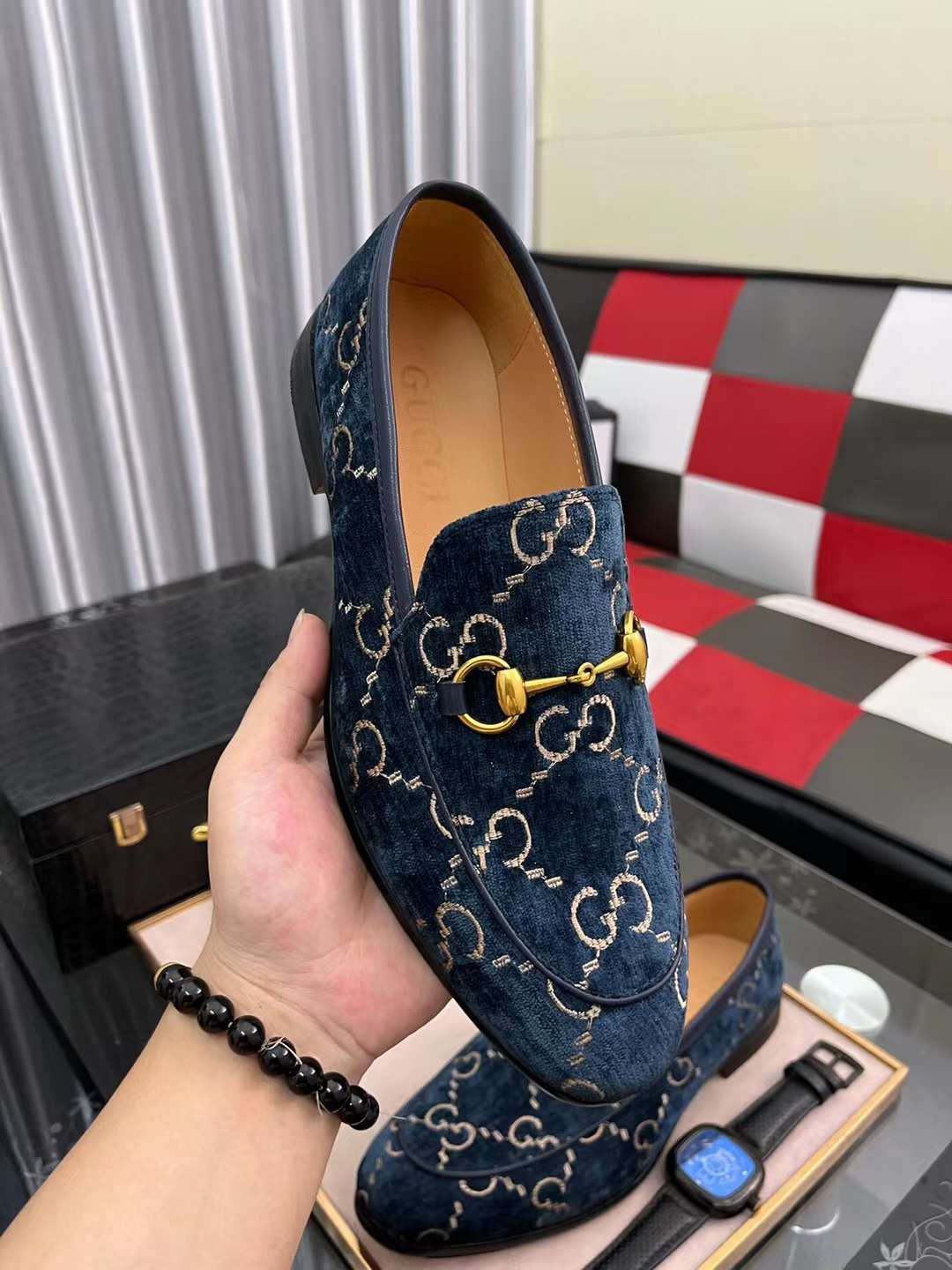 Men G*ucci Top Sneaker