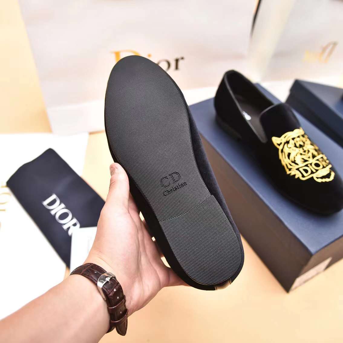 Men D*ior Top Sneaker（）