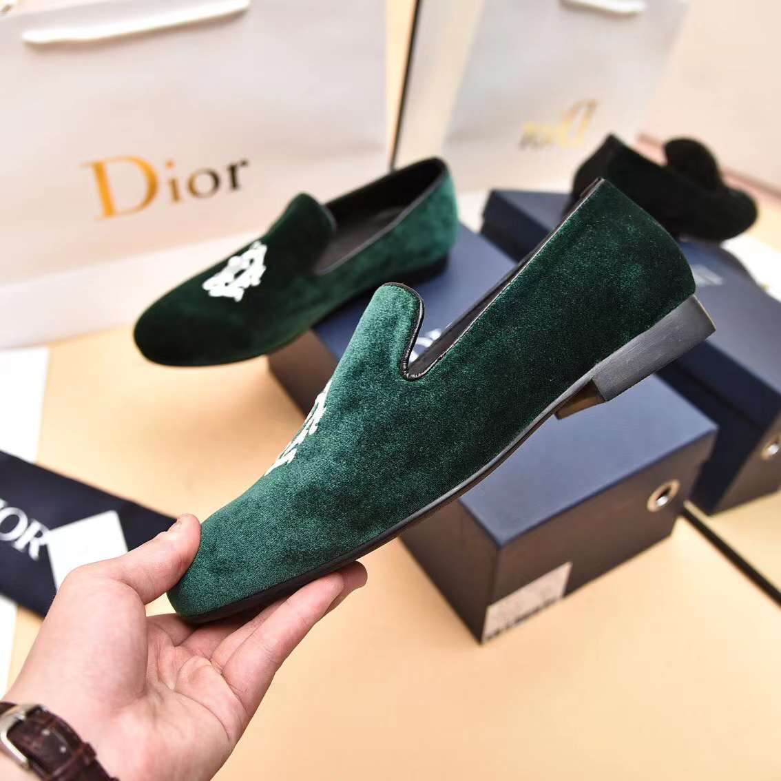 Men D*ior Top Sneaker（）