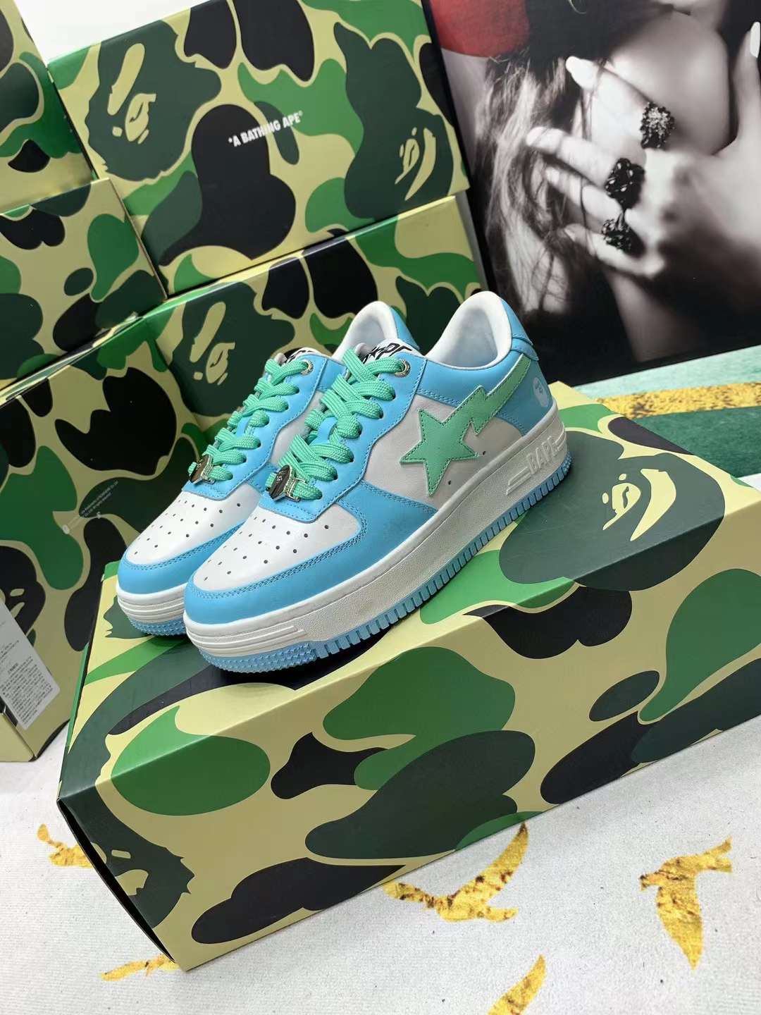 Men Women B*ape sta low Top Sneaker