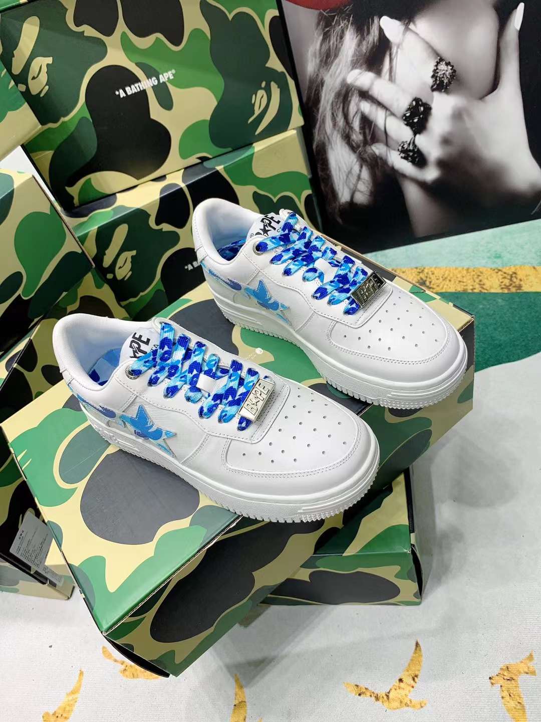 Men Women B*ape sta low Top Sneaker