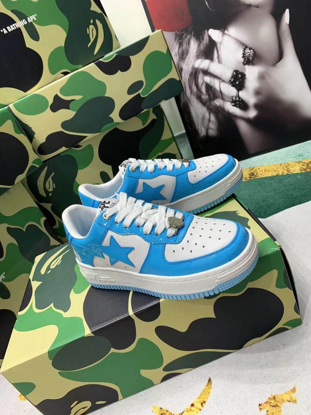 Men Women B*ape sta low Top Sneaker