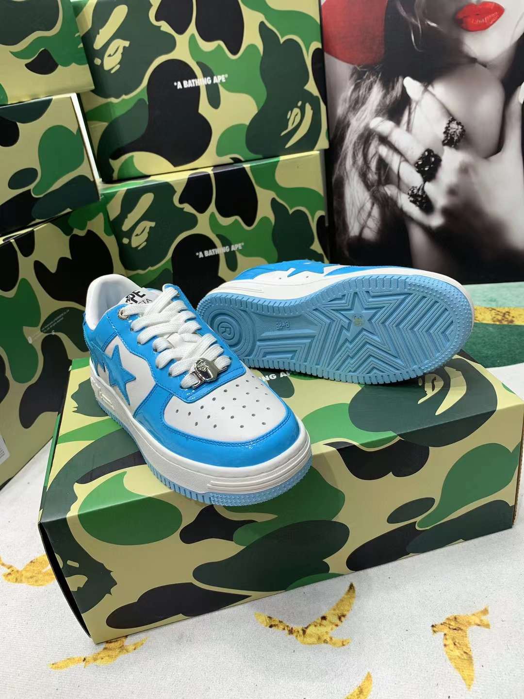 Men Women B*ape sta low Top Sneaker