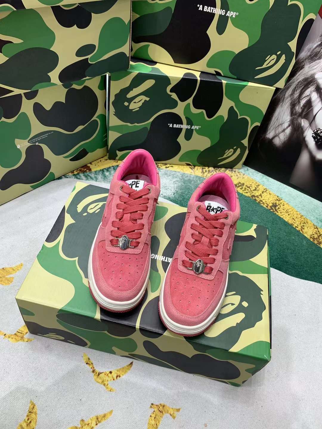 Men Women B*ape sta low Top Sneaker